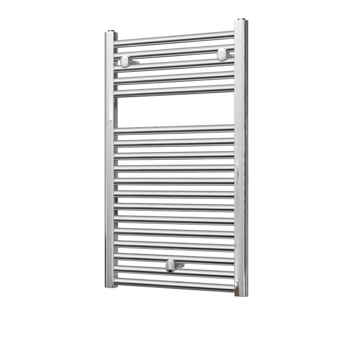 Roma - Chrome Heated Towel Rail - H842mm x W500mm - Straight