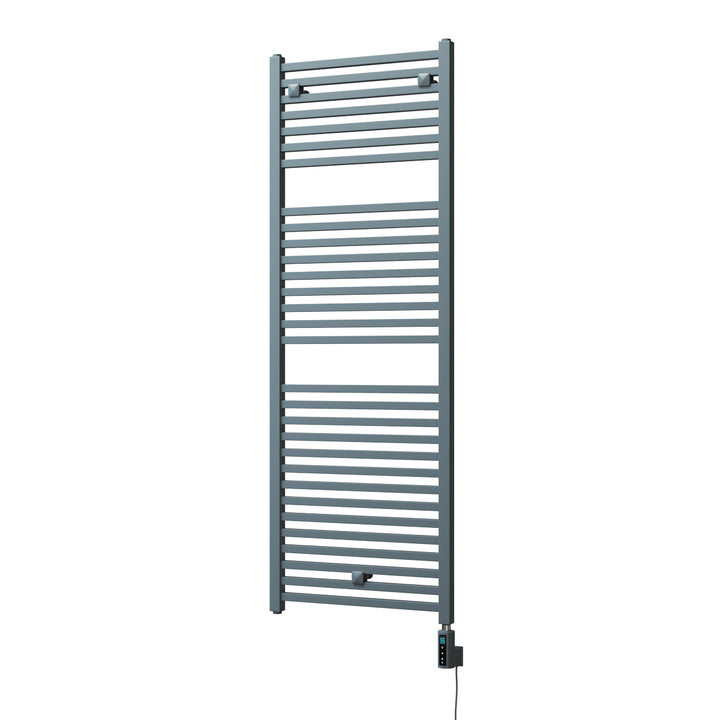 Todi - Anthracite Electric Towel Rail H1420mm x W500mm Straight 600w Thermostatic WIFI