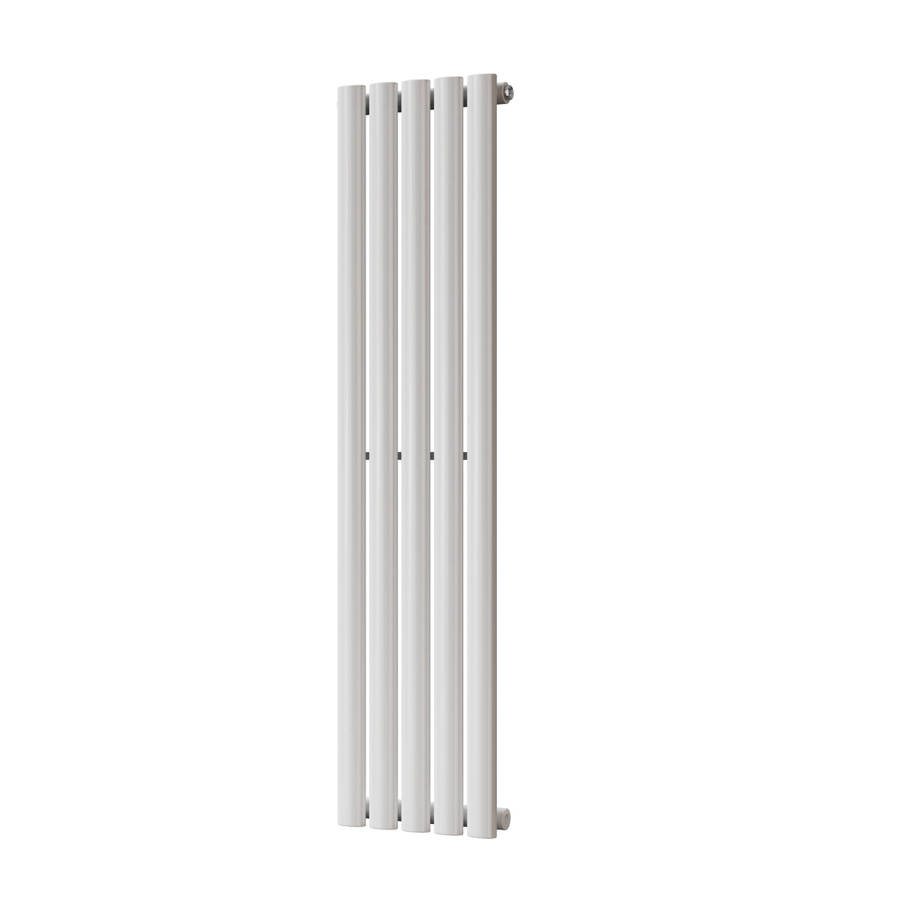 Omeara - White Designer Radiator H1200mm x W290mm Single Panel - Feet Included