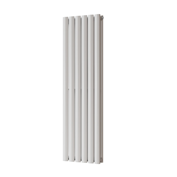 Omeara - White Designer Radiator H1200mm x W348mm Double Panel - Feet Included