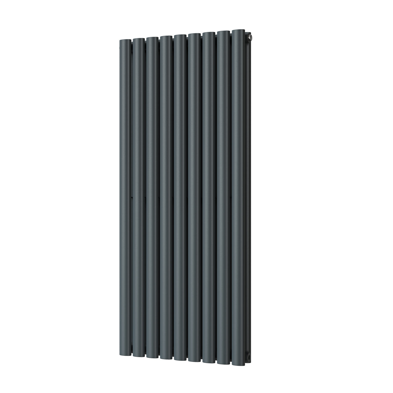 Omeara - Anthracite Designer Radiator H1200mm x W522mm Double Panel - Feet Included