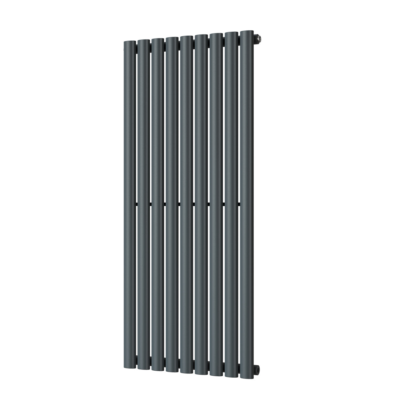 Omeara - Anthracite Designer Radiator H1200mm x W522mm Single Panel - Feet Included