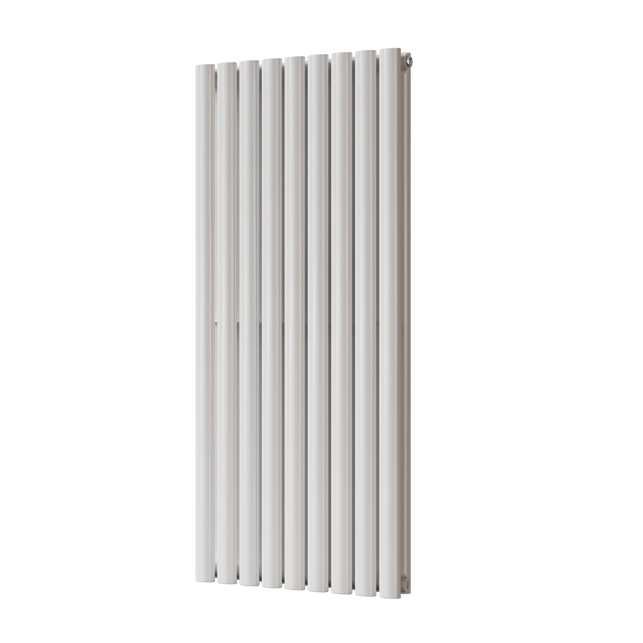 Omeara - White Designer Radiator H1200mm x W522mm Double Panel - Feet Included