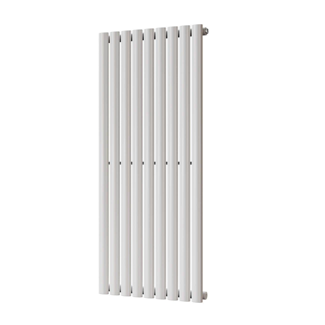 Omeara - White Designer Radiator H1200mm x W522mm Single Panel - Feet Included