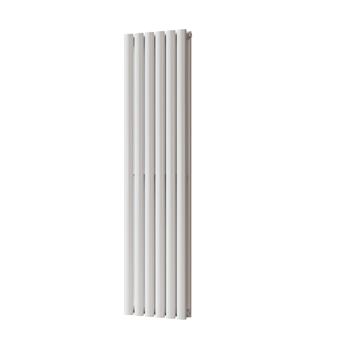 Omeara - White Designer Radiator H1400mm x W348mm Double Panel - Feet Included
