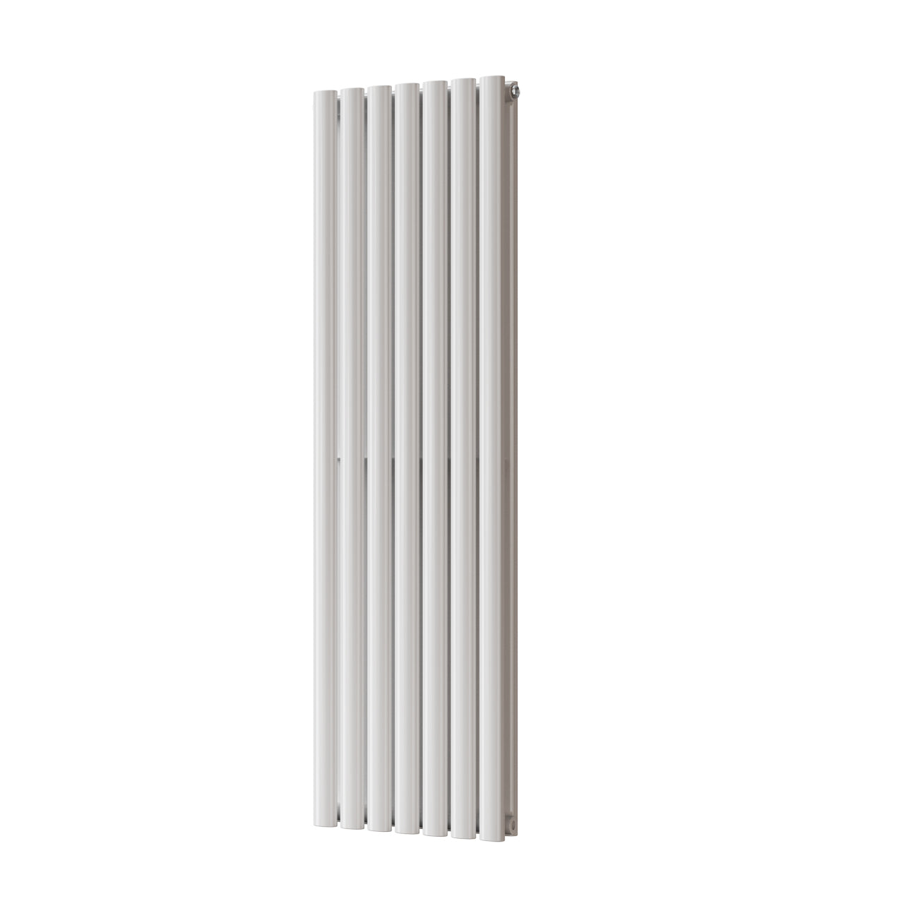 Omeara - White Designer Radiator H1400mm x W406mm Double Panel - Feet Included