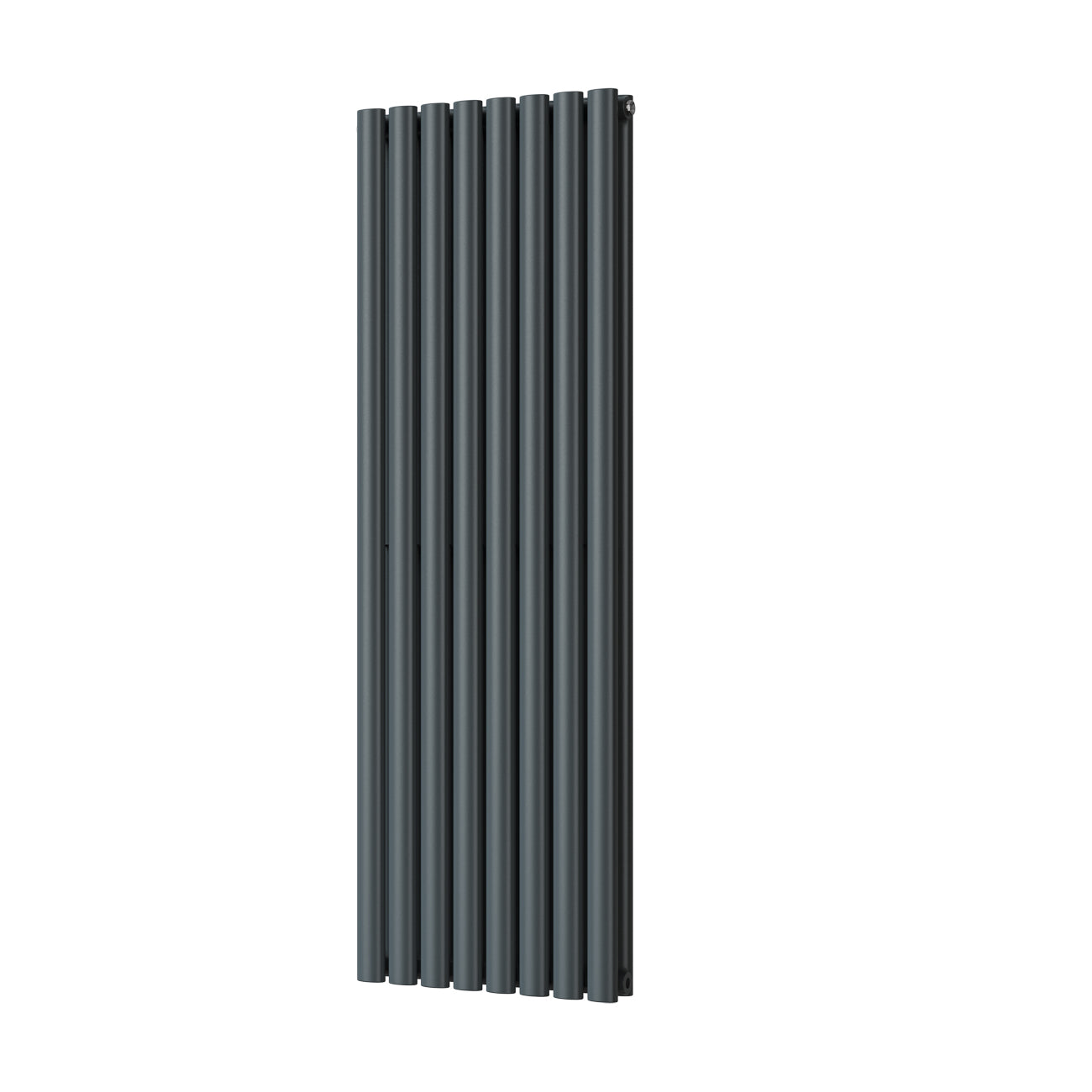 Omeara - Anthracite Designer Radiator H1400mm x W464mm Double Panel - Feet Included