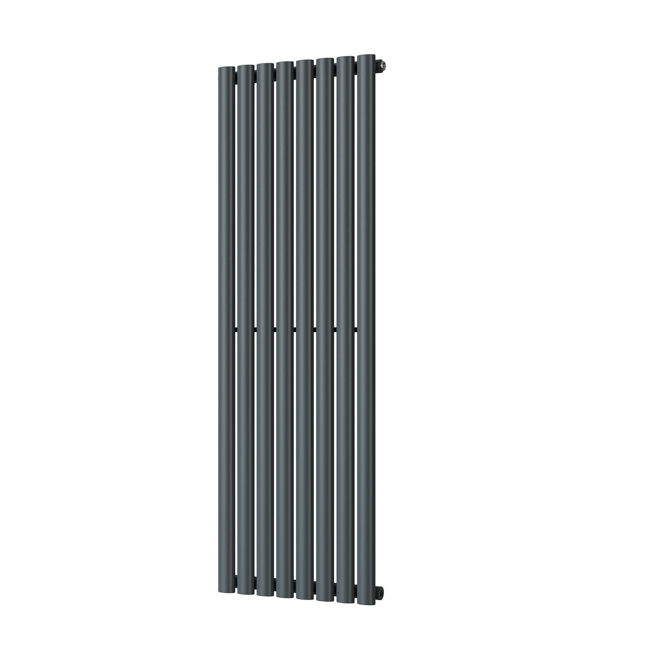 Omeara - Anthracite Designer Radiator H1400mm x W464mm Single Panel - Feet Included