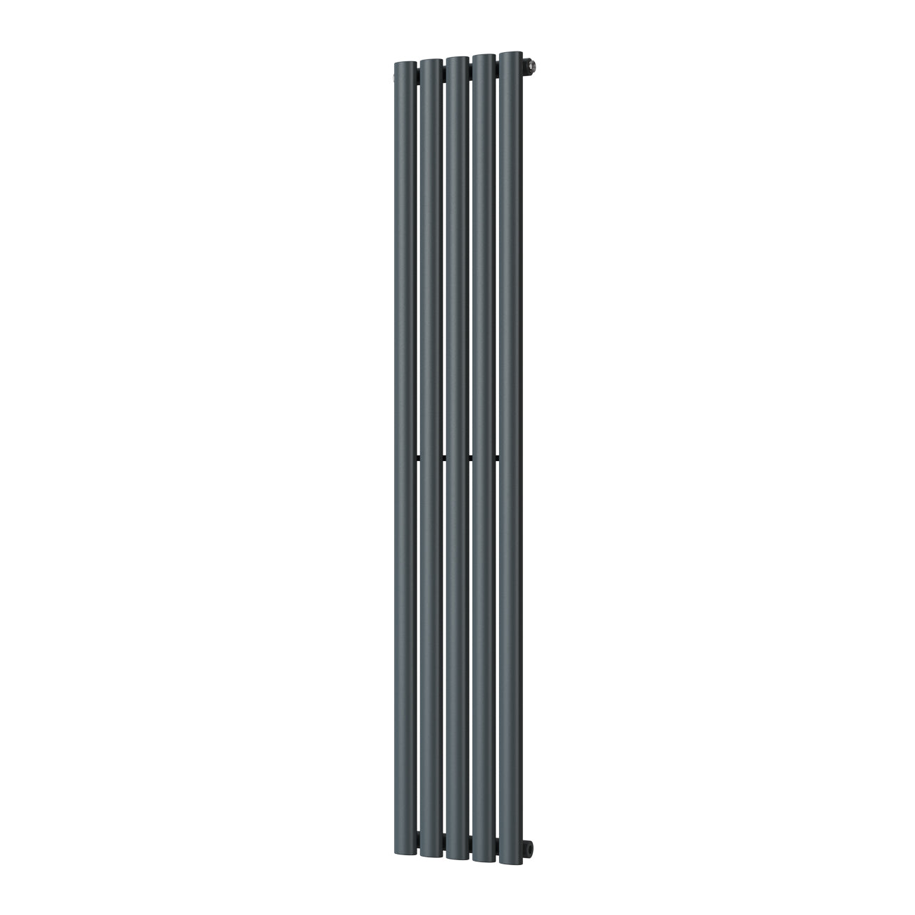 Omeara - Anthracite Designer Radiator H1600mm x W290mm Single Panel - Feet Included