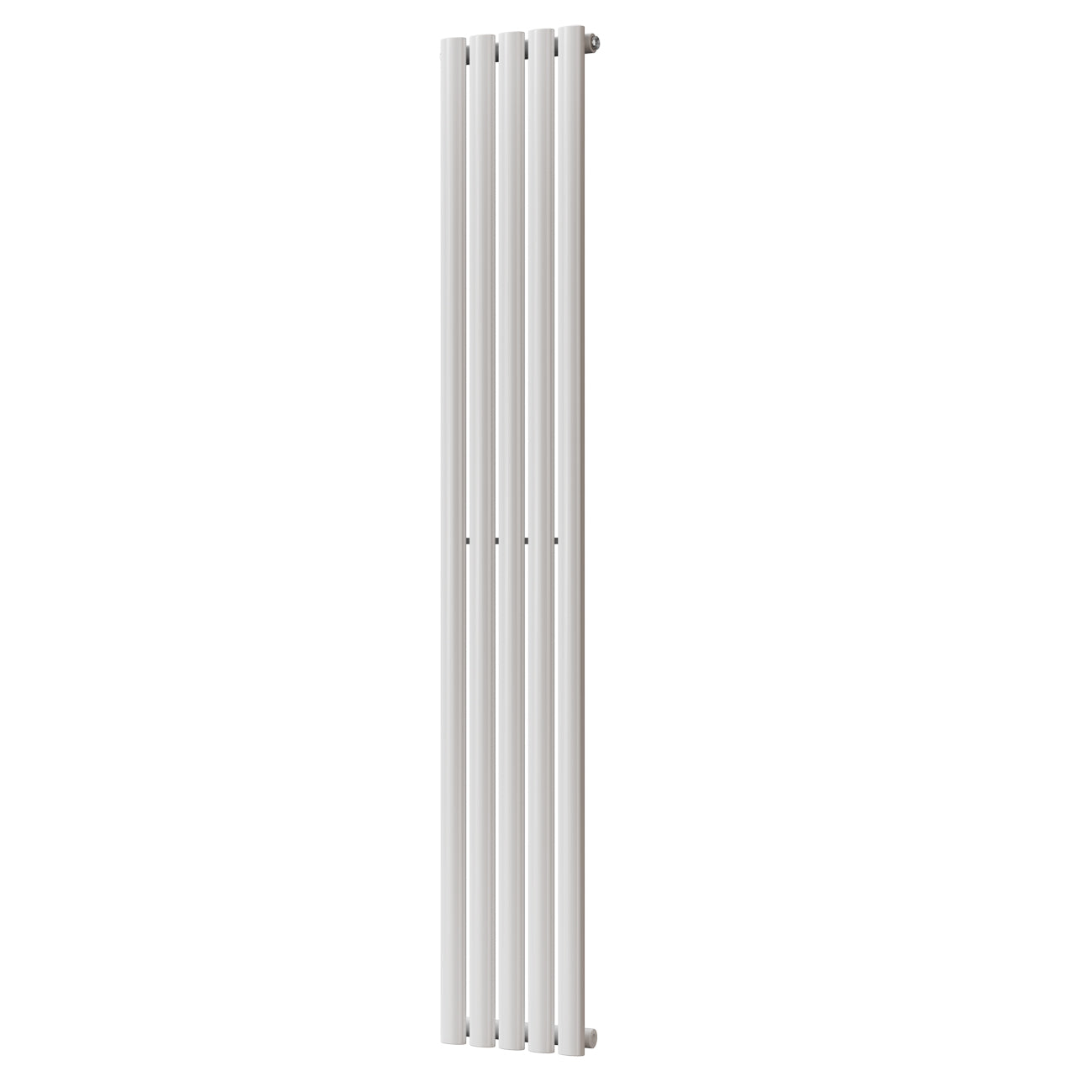 Omeara - White Designer Radiator H1800mm x W290mm Single Panel - Feet Included