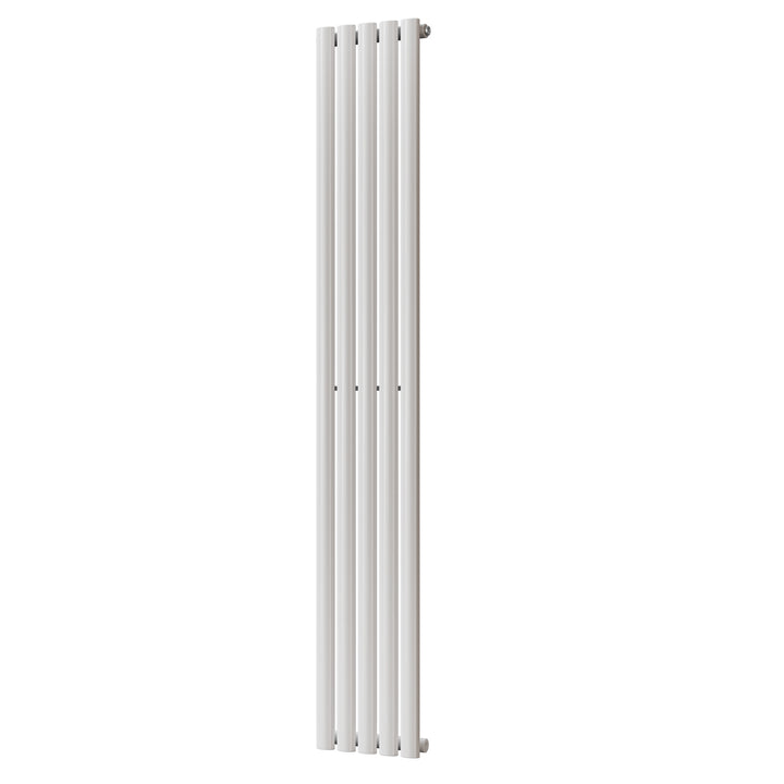 Omeara - White Designer Radiator H1800mm x W290mm Single Panel - Feet Included