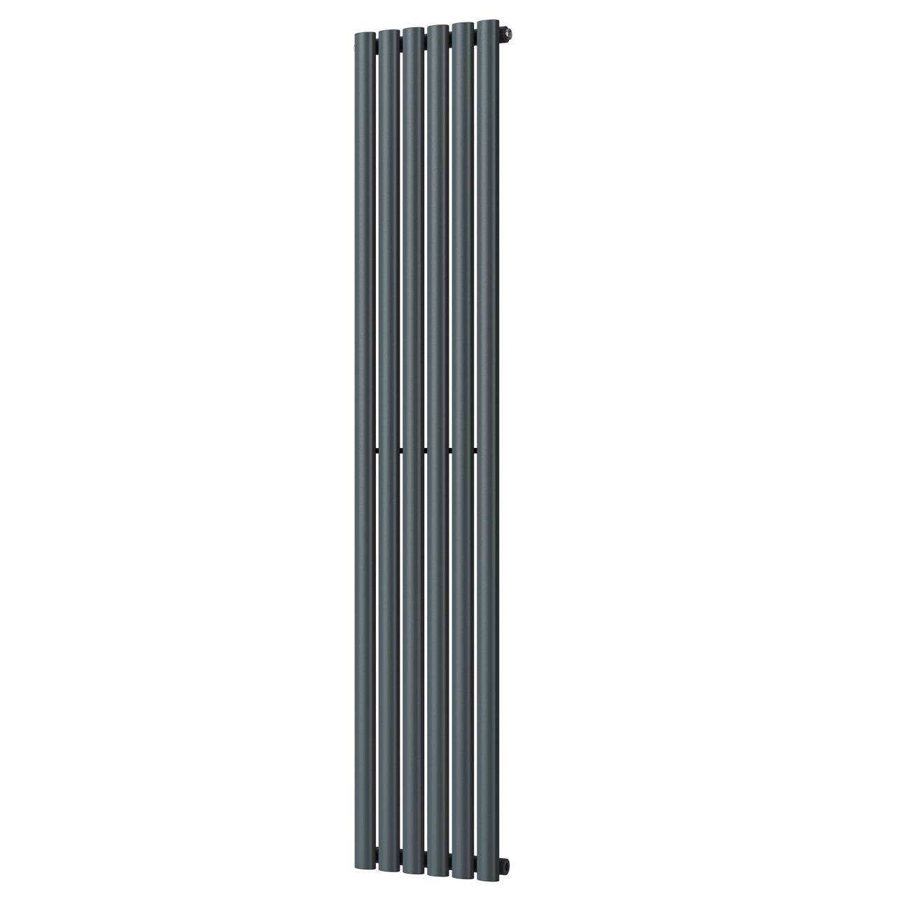 Omeara - Anthracite Designer Radiator H1800mm x W348mm Single Panel - Feet Included