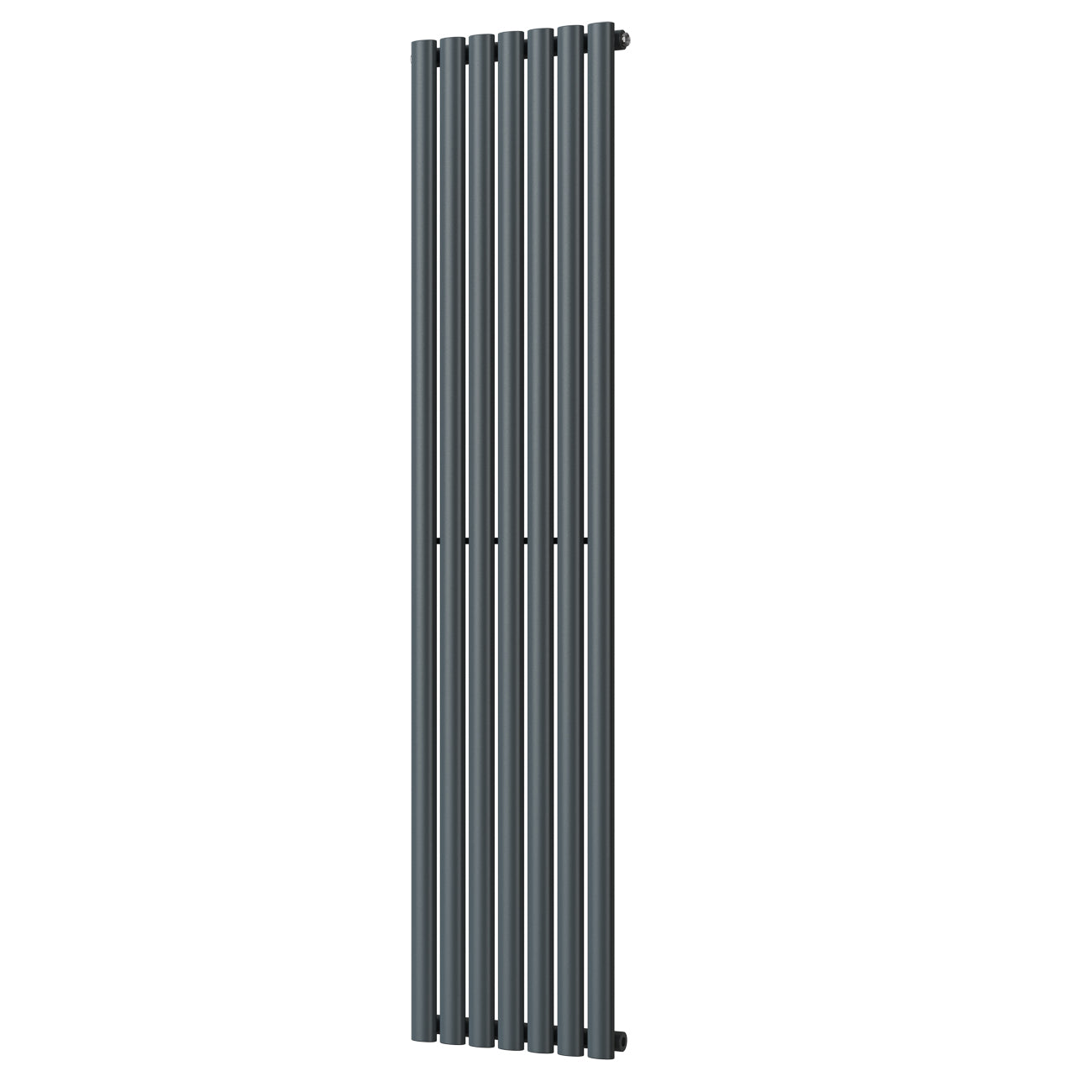 Omeara - Anthracite Designer Radiator H1800mm x W406mm Single Panel - Feet Included