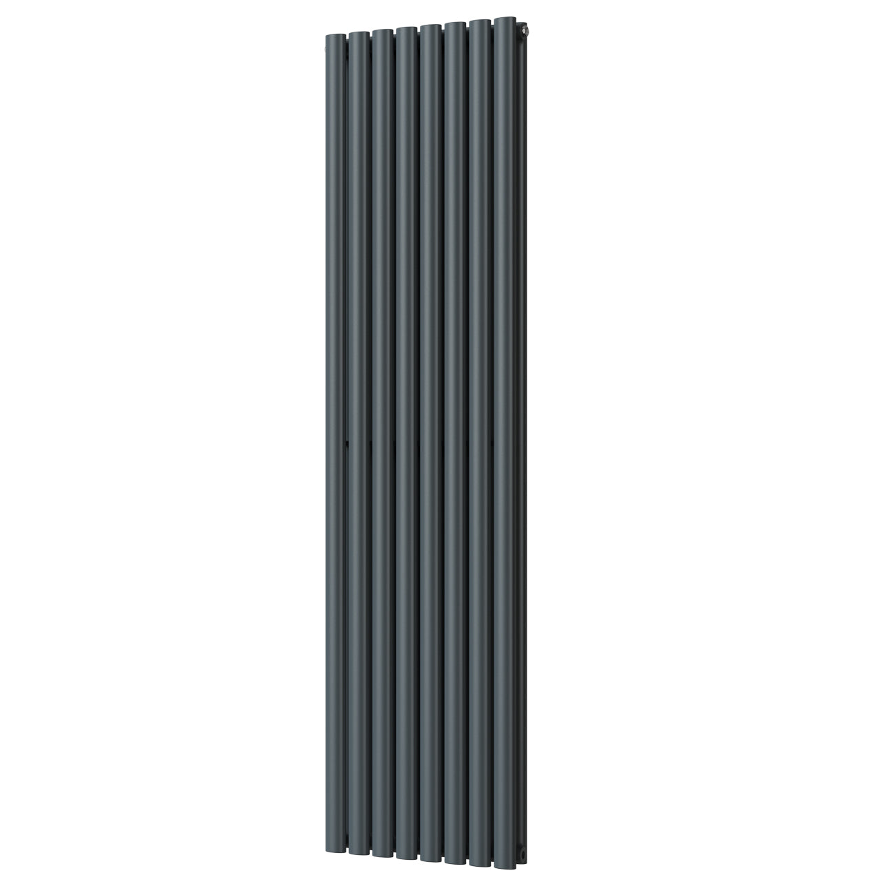 Omeara - Anthracite Designer Radiator H1800mm x W464mm Double Panel - Feet Included