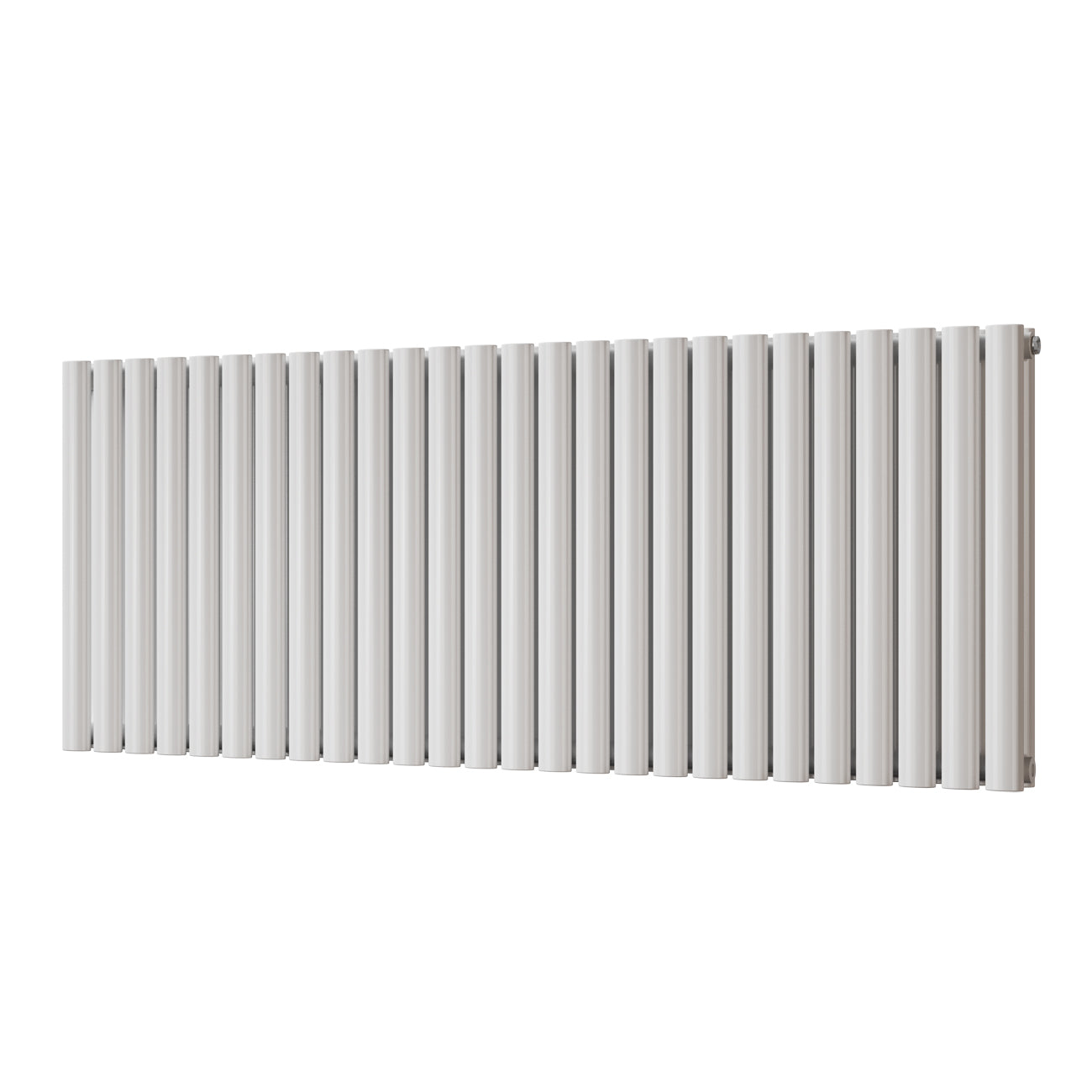Omeara - White Designer Radiator H600mm x W1508mm Double Panel - Feet Included