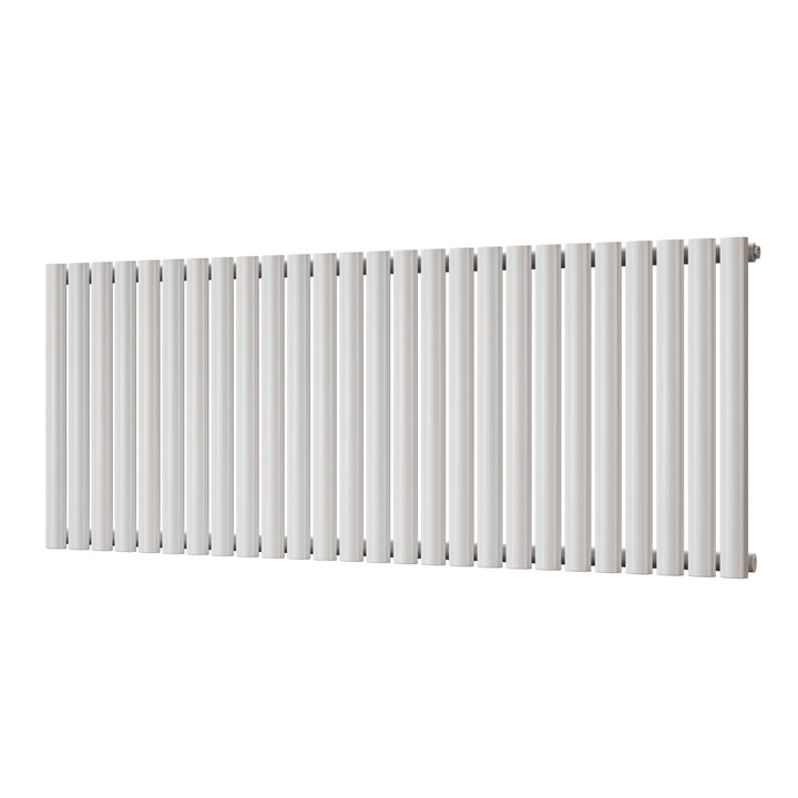 Omeara - White Designer Radiator H600mm x W1508mm Single Panel - Feet Included
