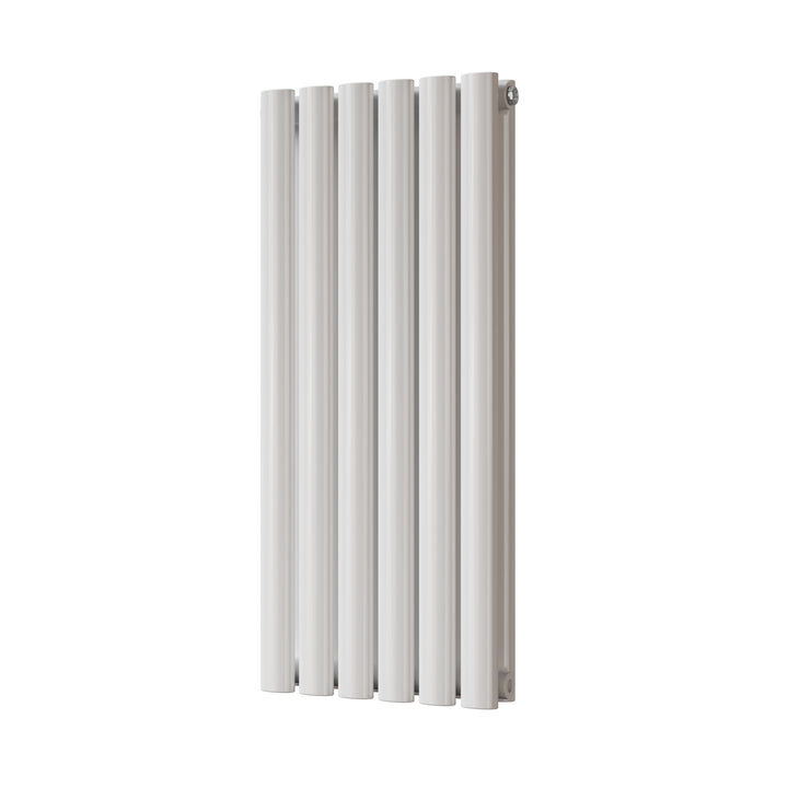 Omeara - White Designer Radiator H800mm x W348mm Double Panel - Feet Included