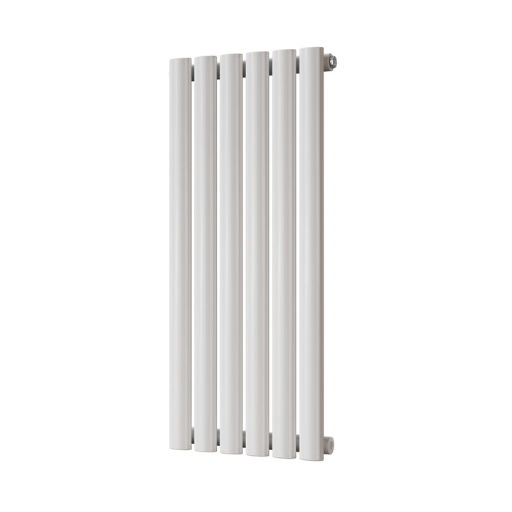 Omeara - White Designer Radiator H800mm x W348mm Single Panel - Feet Included