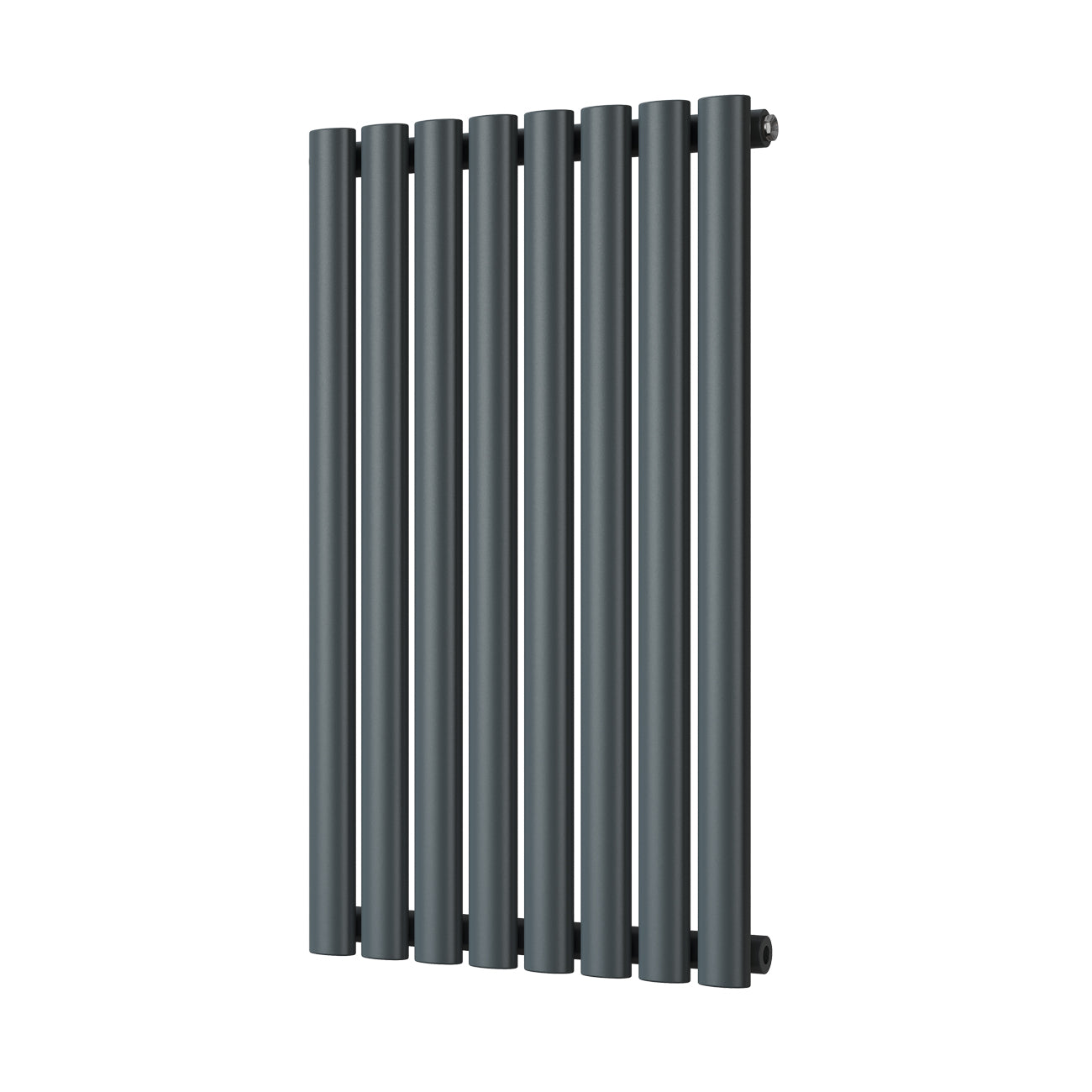 Omeara - Anthracite Designer Radiator H800mm x W464mm Single Panel - Feet Included