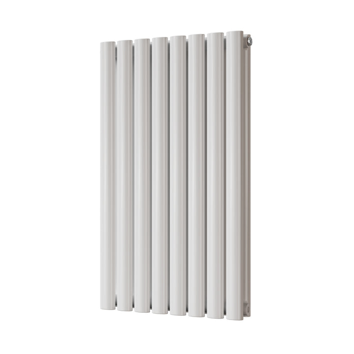Omeara - White Designer Radiator H800mm x W464mm Double Panel - Feet Included