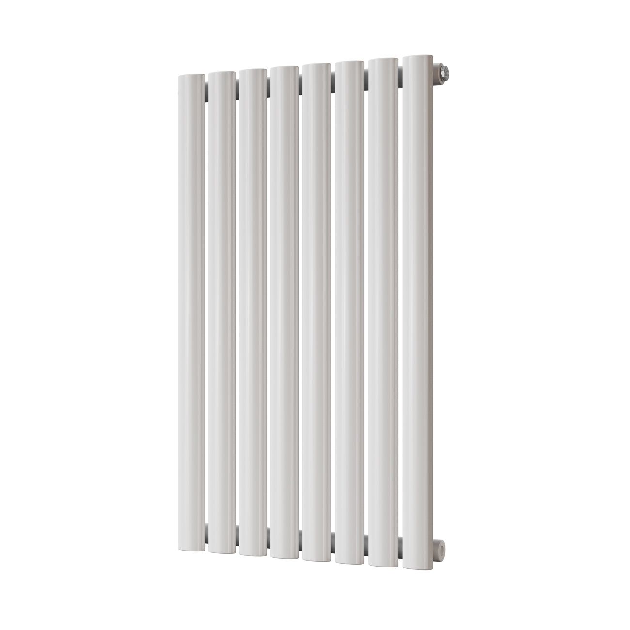 Omeara - White Designer Radiator H800mm x W464mm Single Panel - Feet Included