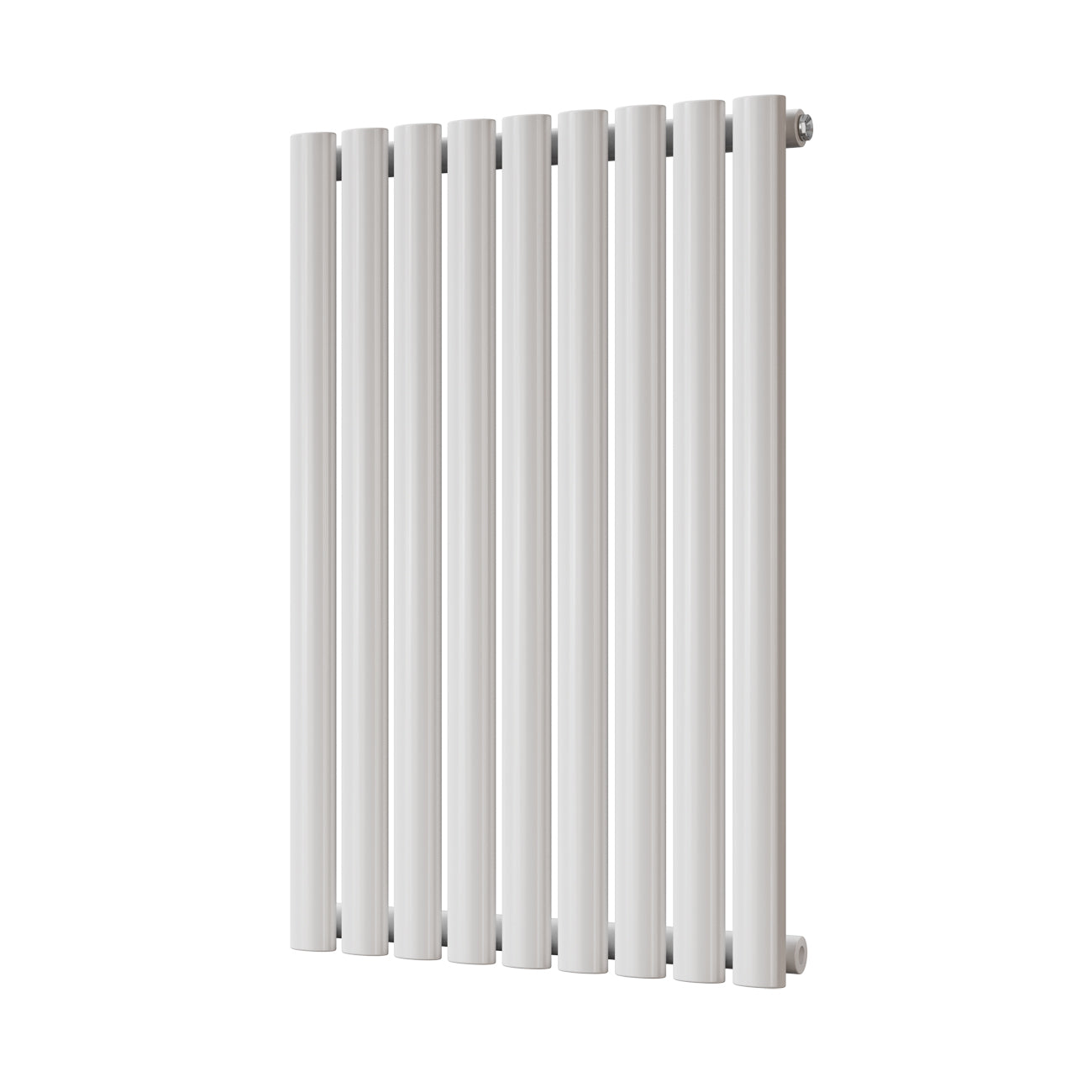 Omeara - White Designer Radiator H800mm x W522mm Single Panel - Feet Included