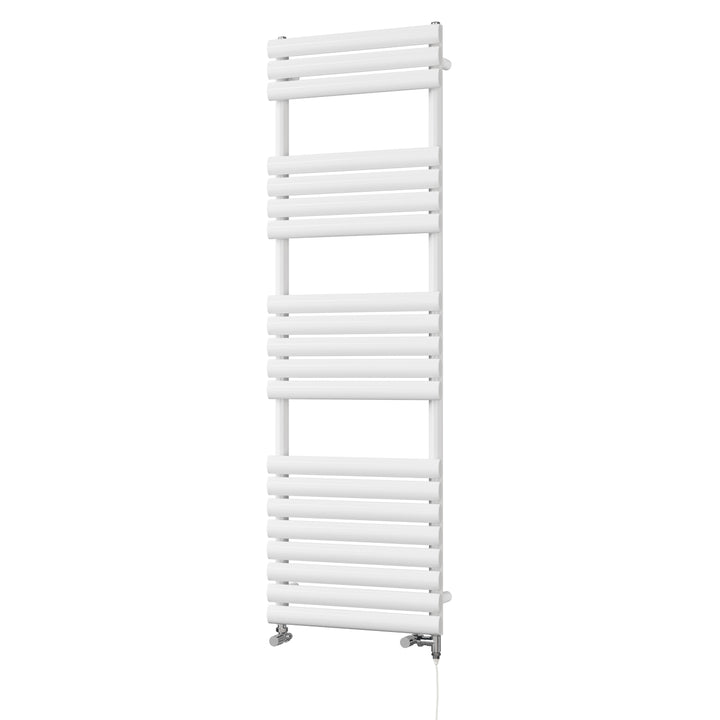 Omeara - White Dual Fuel Towel Rail H1595mm x W500mm Standard