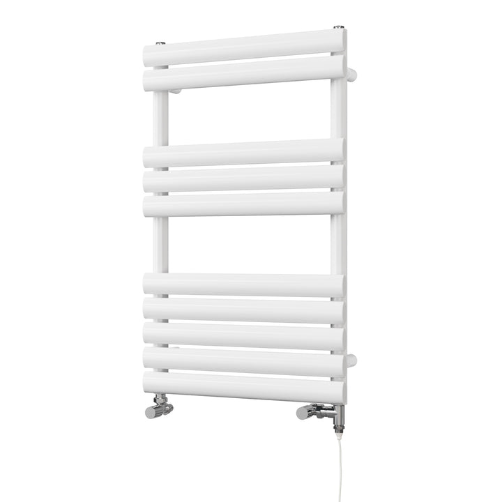 Omeara - White Dual Fuel Towel Rail H825mm x W500mm Standard