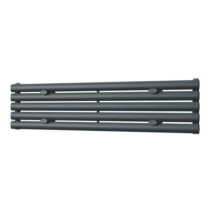Omeara Axis - Anthracite Horizontal Radiator H290mm x W1200mm Single Panel
