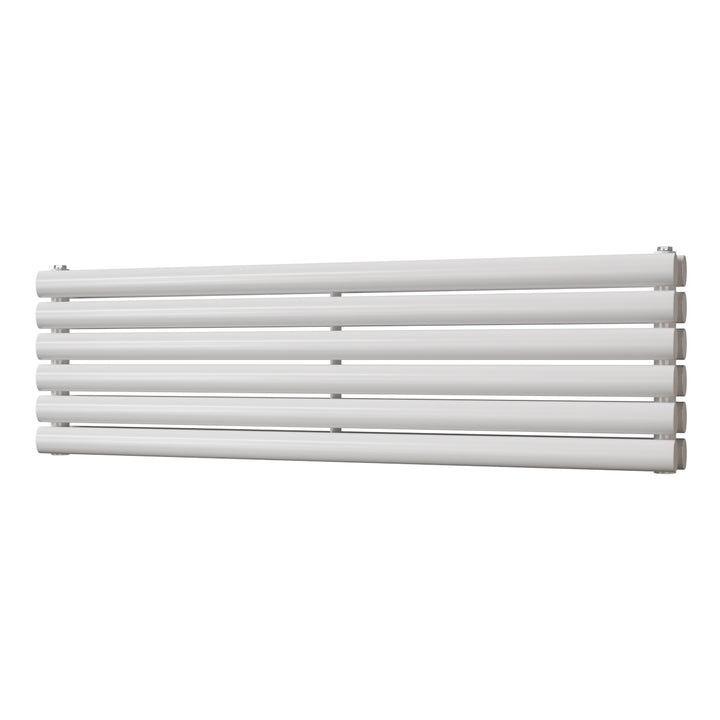 Omeara Axis - White Horizontal Radiator H348mm x W1200mm Double Panel