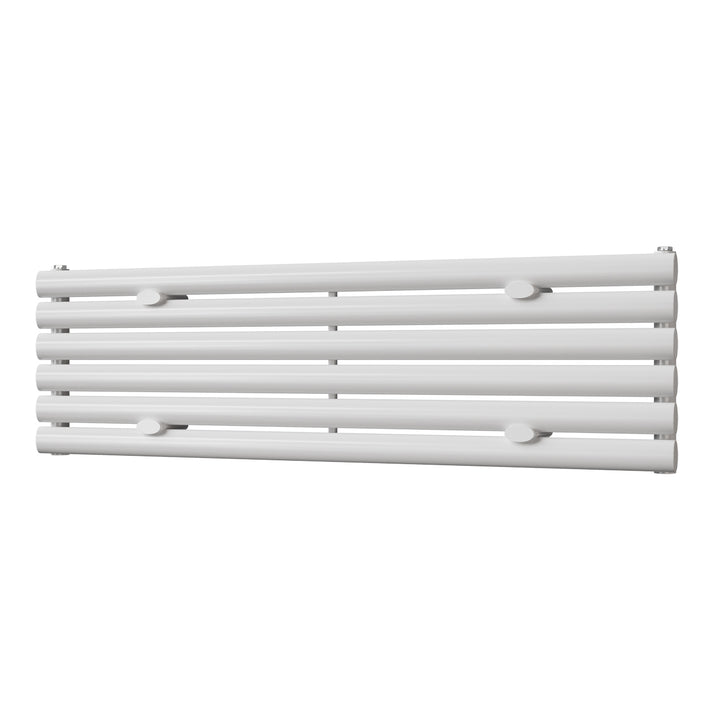Omeara Axis - White Horizontal Radiator H348mm x W1200mm Single Panel