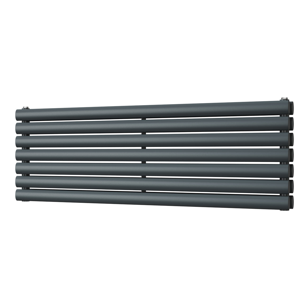 Omeara Axis - Anthracite Horizontal Radiator H406mm x W1200mm Double Panel