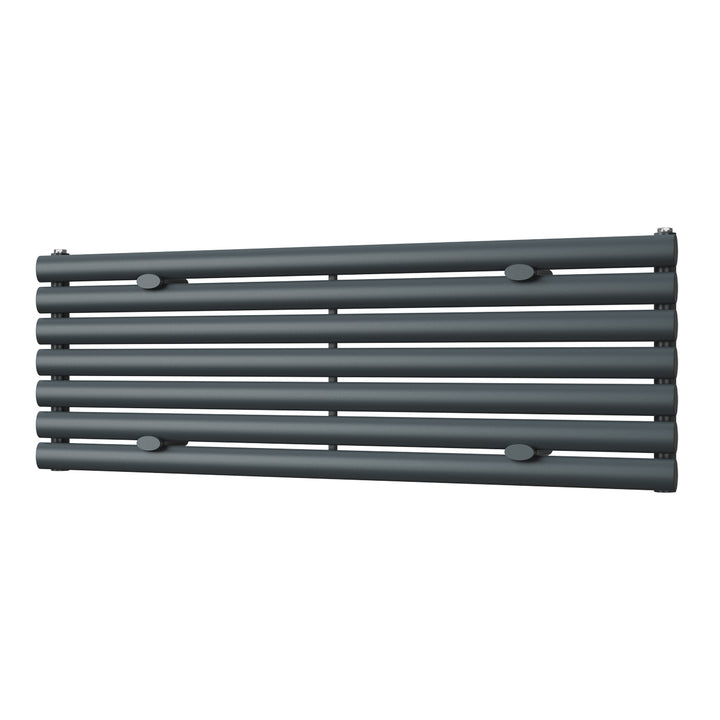 Omeara Axis - Anthracite Horizontal Radiator H406mm x W1200mm Single Panel
