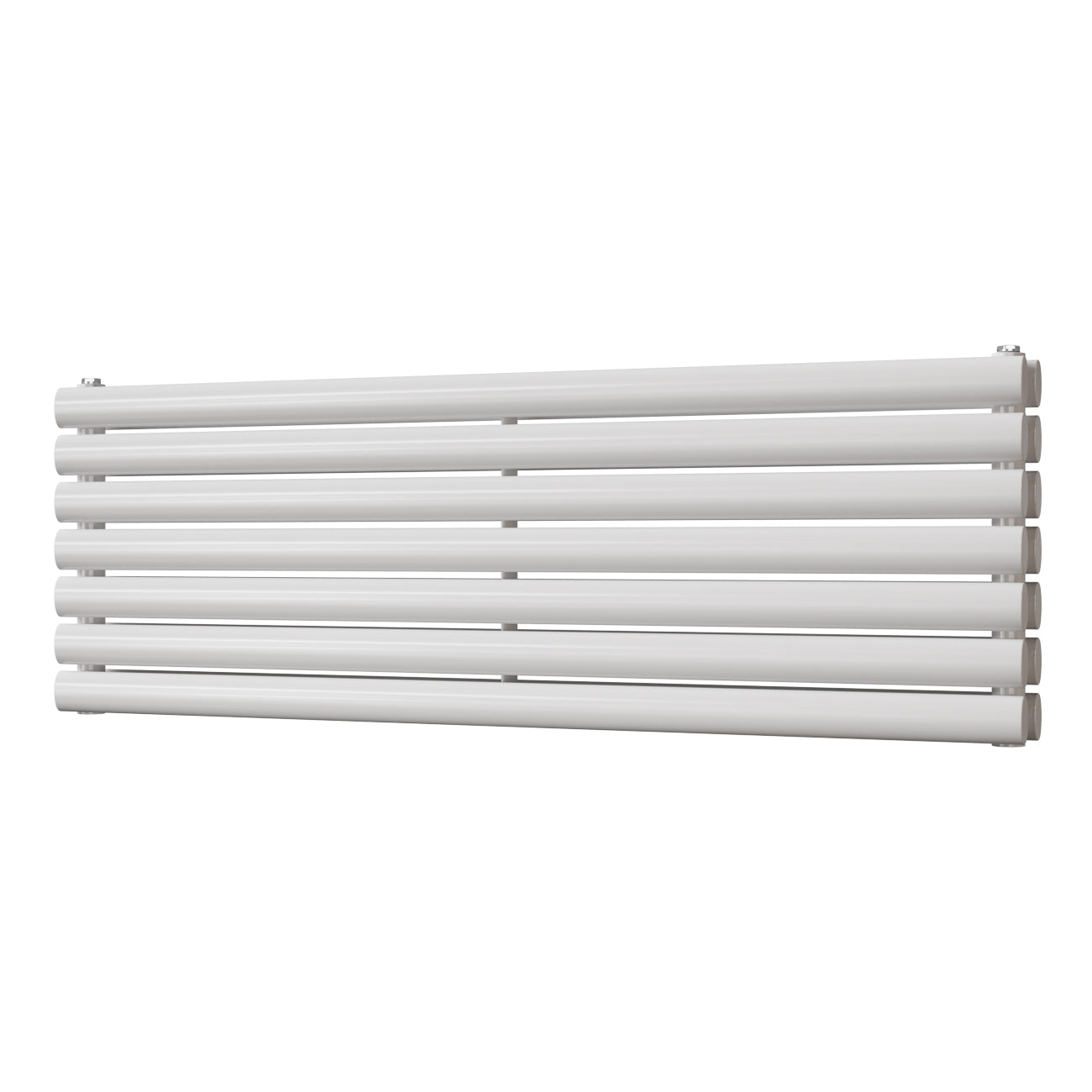 Omeara Axis - White Horizontal Radiator H406mm x W1200mm Double Panel