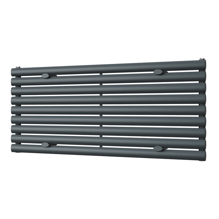 Omeara Axis - Anthracite Horizontal Radiator H522mm x W1200mm Single Panel