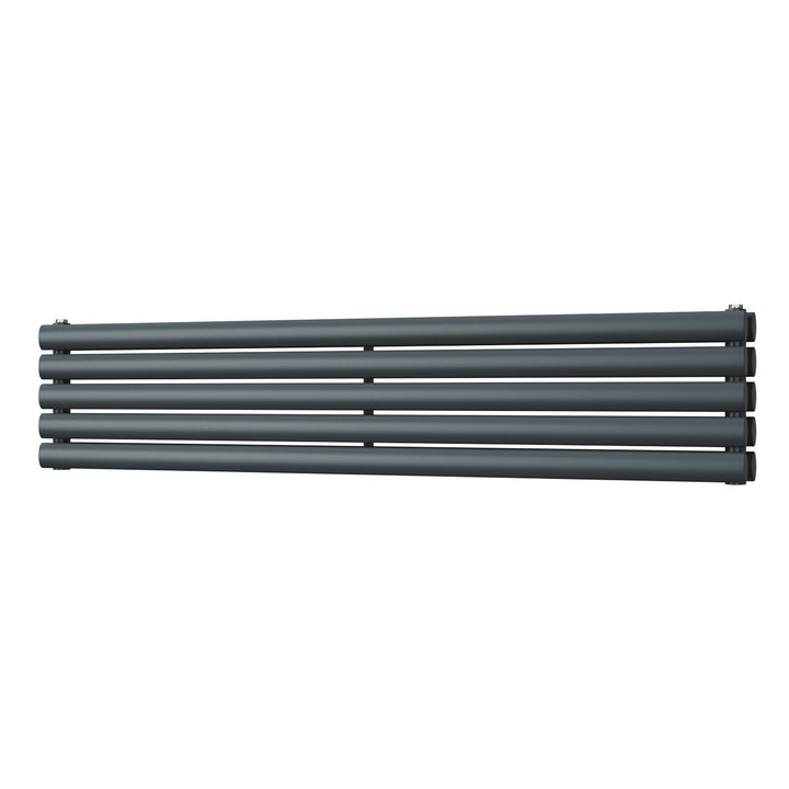 Omeara Axis - Anthracite Horizontal Radiator H290mm x W1400mm Double Panel