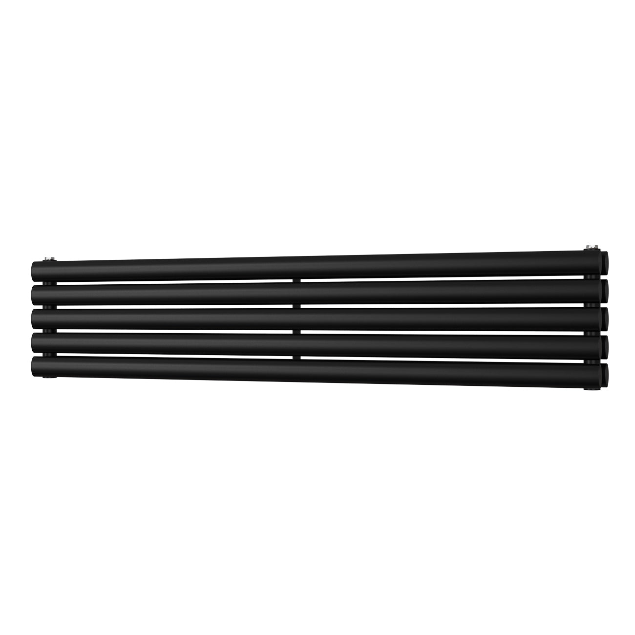 Omeara Axis - Black Horizontal Radiator H290mm x W1400mm Double Panel