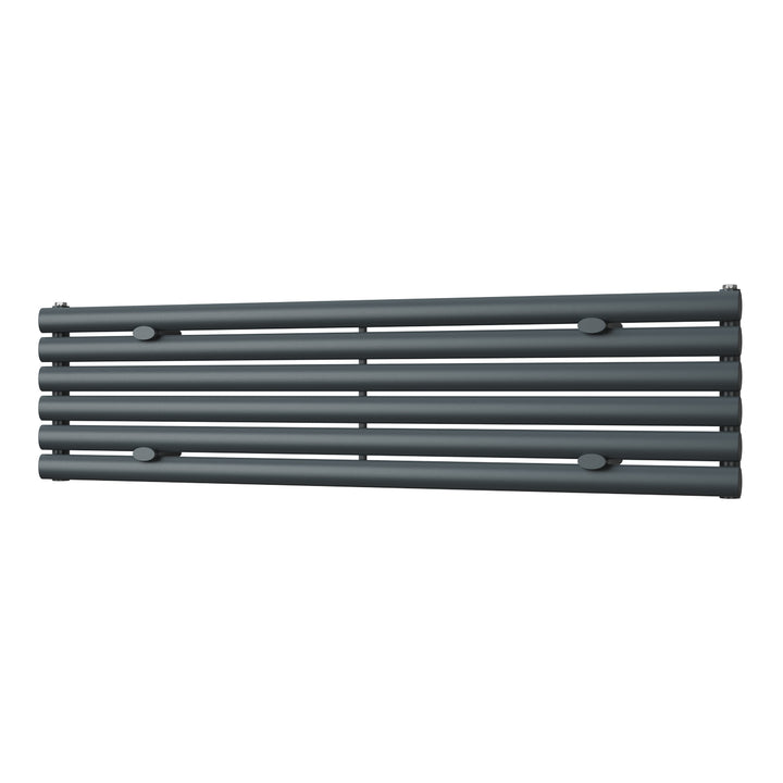 Omeara Axis - Anthracite Horizontal Radiator H348mm x W1400mm Single Panel