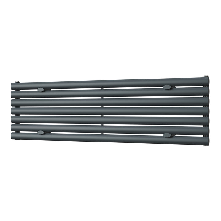 Omeara Axis - Anthracite Horizontal Radiator H406mm x W1400mm Single Panel