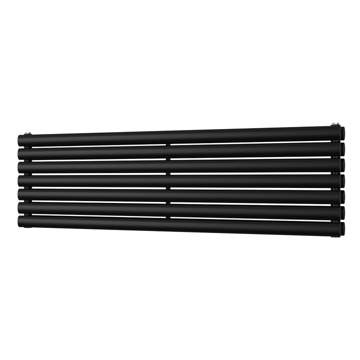 Omeara Axis - Black Horizontal Radiator H406mm x W1400mm Double Panel
