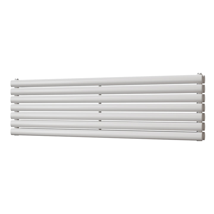 Omeara Axis - White Horizontal Radiator H406mm x W1400mm Double Panel