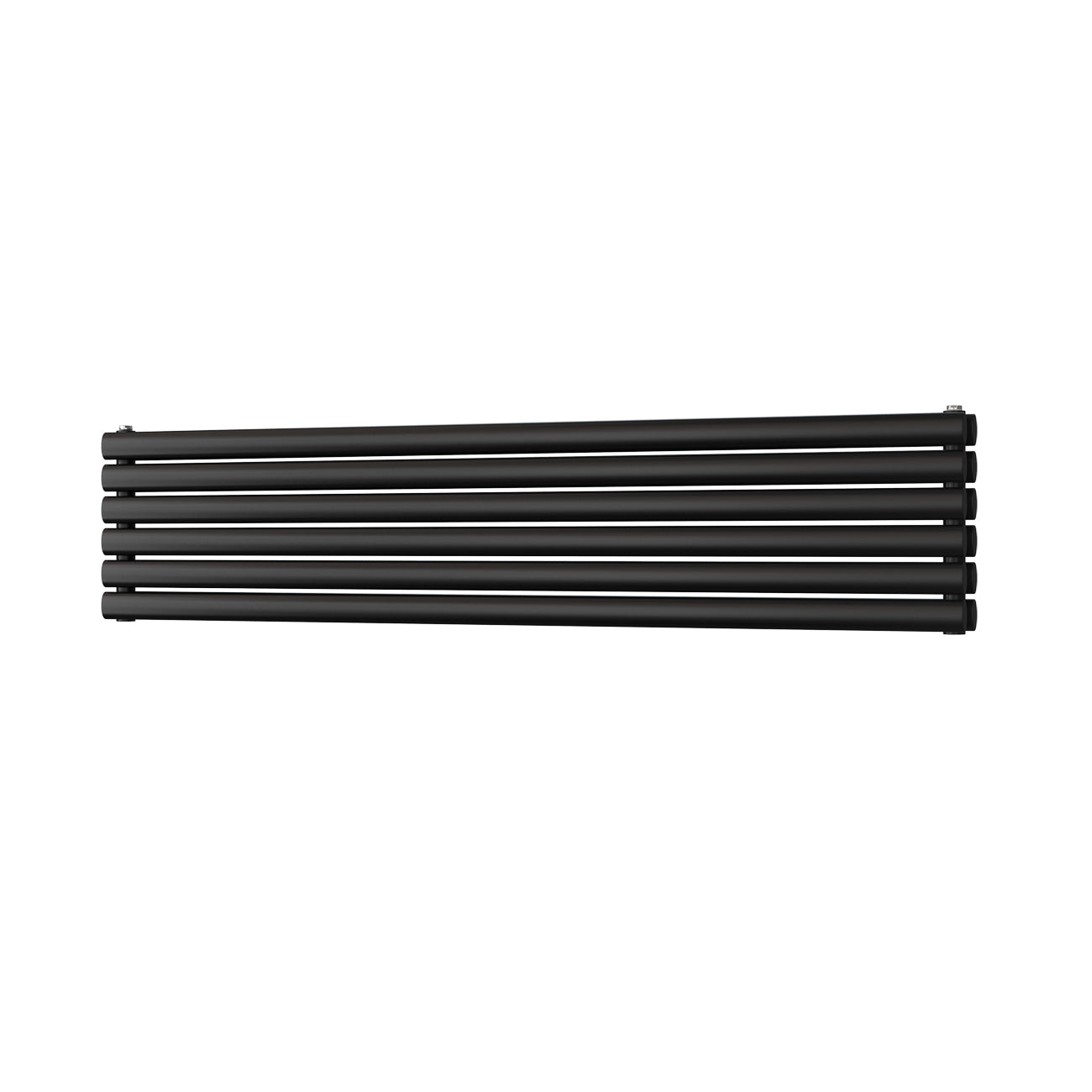 Omeara Axis - Black Horizontal Radiator H348mm x W1600mm Double Panel