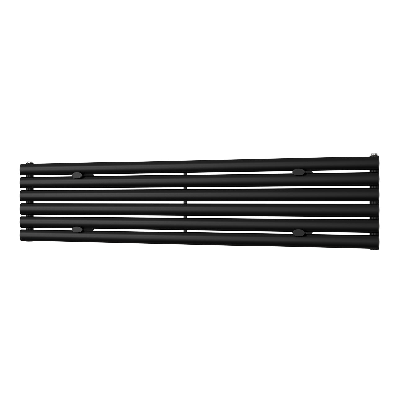Omeara Axis - Black Horizontal Radiator H348mm x W1600mm Single Panel