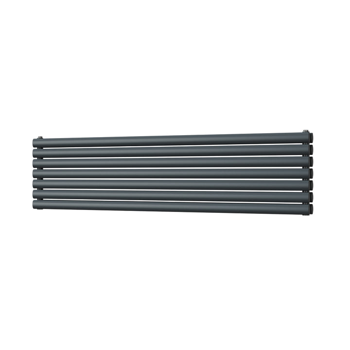 Omeara Axis - Anthracite Horizontal Radiator H406mm x W1600mm Double Panel