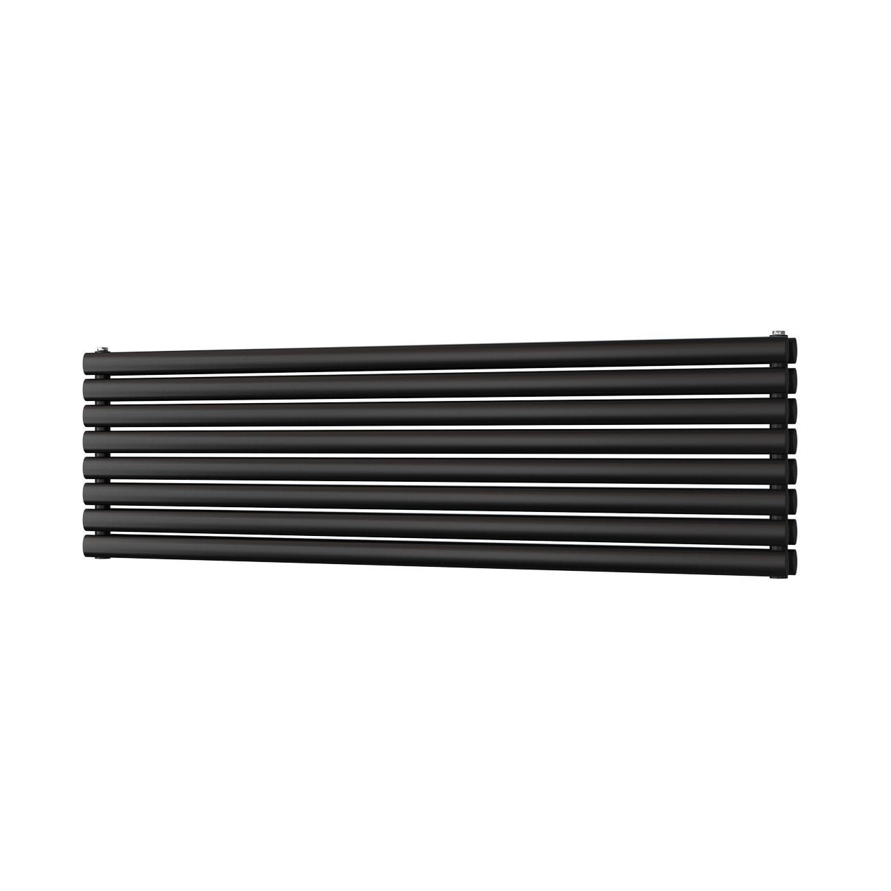 Omeara Axis - Black Horizontal Radiator H464mm x W1600mm Double Panel