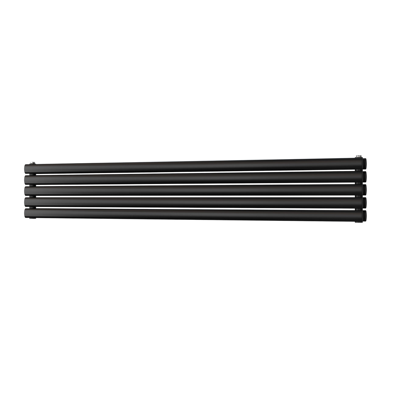 Omeara Axis - Black Horizontal Radiator H290mm x W1800mm Double Panel
