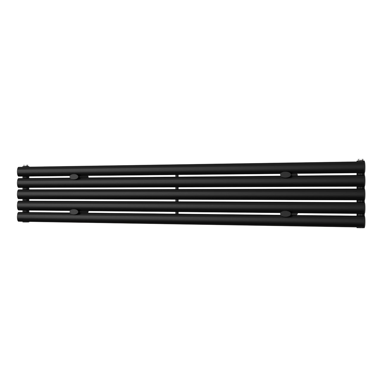 Omeara Axis - Black Horizontal Radiator H290mm x W1800mm Single Panel