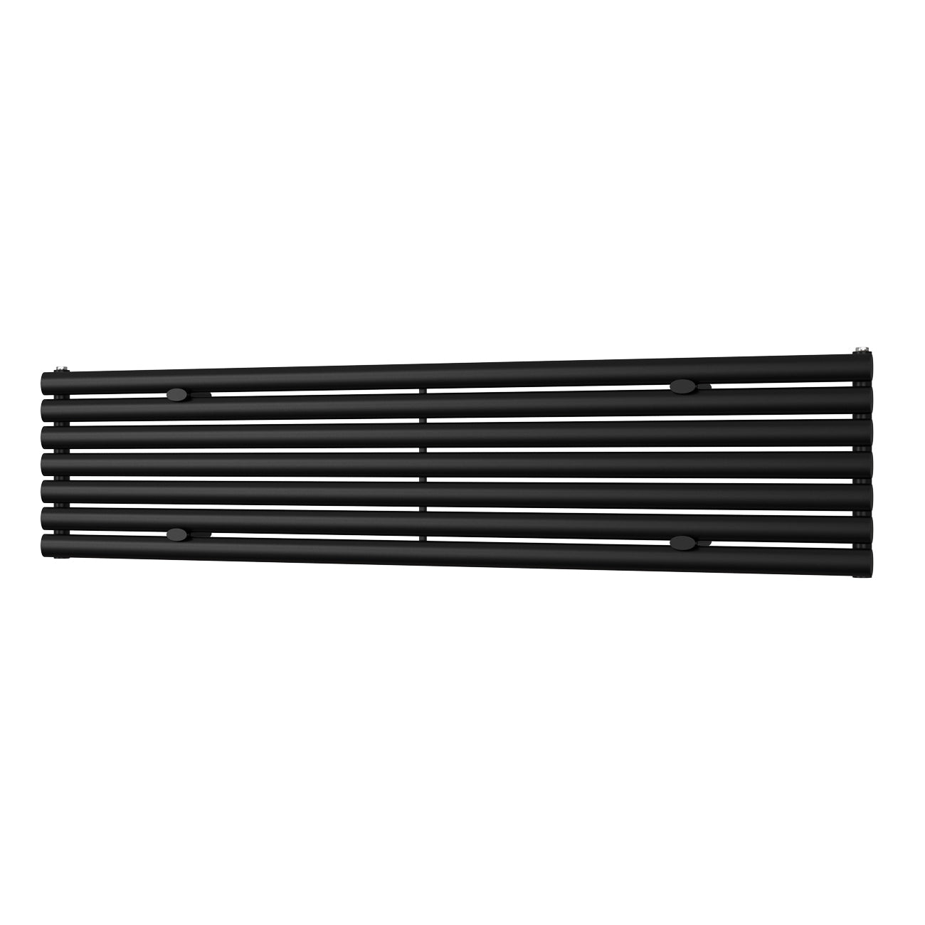 Omeara Axis - Black Horizontal Radiator H406mm x W1800mm Single Panel