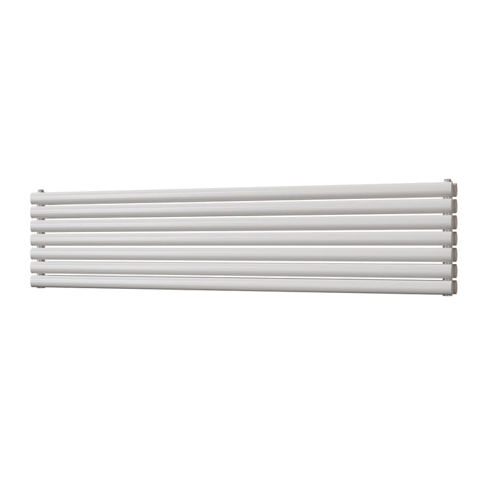 Omeara Axis - White Horizontal Radiator H406mm x W1800mm Double Panel