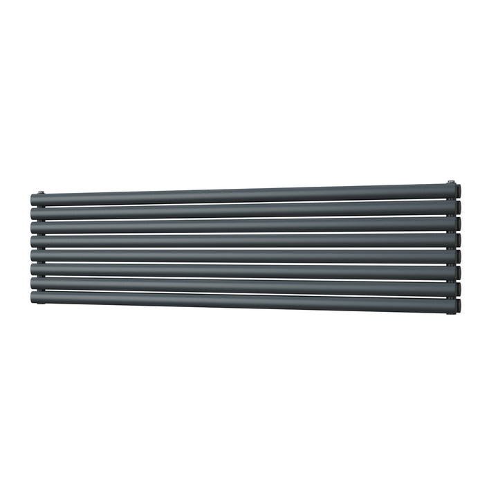 Omeara Axis - Anthracite Horizontal Radiator H464mm x W1800mm Double Panel